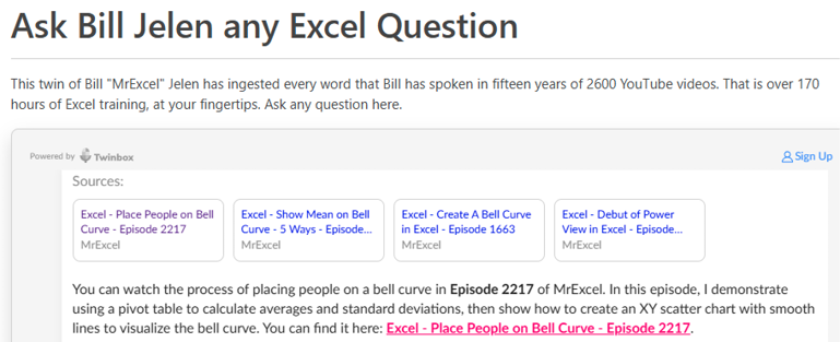 Веб-страница с поиском, где можно задать любой вопрос Биллу Джелену.